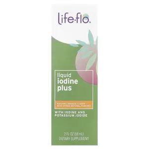 Life-flo Liquid Iodine Plus, Natural Orange, 2 fl oz (59 ml)