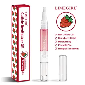 Limegirl Cosmetics Nail Growth Support Oil For Strength and Moisture | Cuticle Oil for Damaged, Dry, Brittle Nails