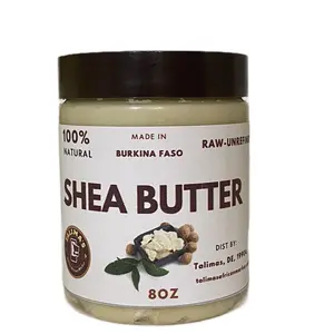 Talima's Pure Shea Butter 8oz- Unrefined Ivory Shea Butter for Moisturizing Body Cream & Hand Cream - Non Sticky Moisturizers for Skin Repair