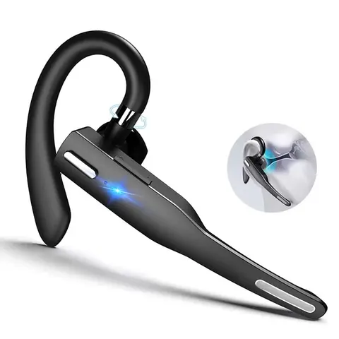 Wireless Ear-Hook Bluetooth Headset, Noise-Cancelling Business Earphone Headphones for Hands Free Calls and Travel, Multipurpose Rechargeable BT Ear-Mounted Headset, Noise Reduction Headphones