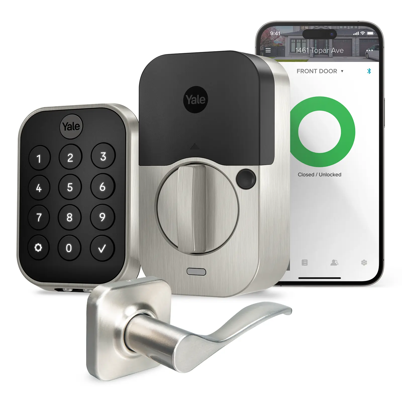 Yale Assure Lock 2 Key-Free Keypad with Bluetooth and Norwood Lever