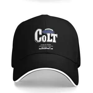 Adjustable Baseball Cap - Hat with "COLT" Design, Navy Blue & White, Lightweight 100% Polyester, Perfect for Sports Events, Outdoor Activities & Casual Wear, Baseball Cap