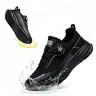 Men's EVA Fashion Chef Work Shoes - Anti-Slip, Wear-Resistant, Waterproof, Breathable, Round Toe, Easy-On-Off Special Strap, Comfortable Safety Footwear for Kitchens Catering Service Workers All Seasons