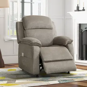 [SpringStatements] EBELLO Power Recliner Chair — Electric Recliner with Remote Control & Side Pockets, Compact Home Theater Seating for Small Spaces