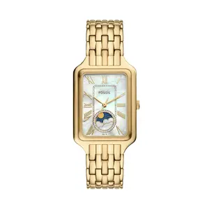Fossil Women's Raquel Sun Moon Multifunction, Gold-Tone Stainless Steel Watch
