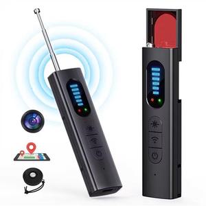 hidden camera detector, hidden camera detector with led light, gps tracker detector with 5 sensitivity levels, suitable for office, hotel, travel, with gps sensor, durable electronic gadgets, portable