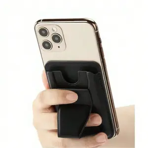 Magnetic Business Phone Card Holder Stand, 2-In-1 Card Case, Portable Foldable Phone Stand, Essential for Commuting and Office Work