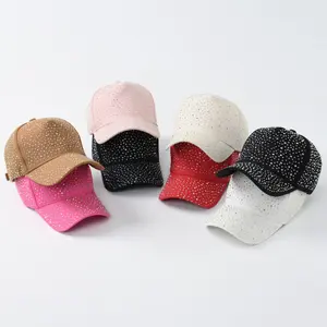 Sparkly Rhinestone Baseball Cap - Dazzling Crystal Hat in 7+ Vibrant Colors! Trendy Y2K fashion accessory and sun protection for bachelorette squads, concerts, or everyday glam.