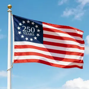 250 Year American Anniversary Flag, 3x5 Ft Double Sided American Flag, 1776-2026 250 Years Outdoor Anniversary Banner Decorations