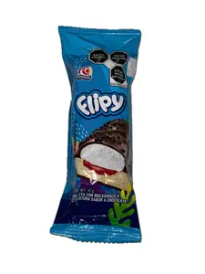 Flipy Marshmallow Chocolate Cookie with Strawberry Filling (45g) – Mexican Snack
