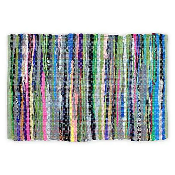 Design Imports 20"x 31.5" Multicolor Reversible Rag Rug Design Imports 20"x 31.5" Multicolor Reversible Rag Rug