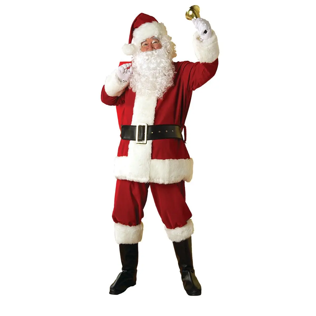Adults Regal Plush Santa Claus Suit Costume - 3XL