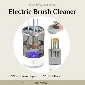 Automatic Brush Cleaner Electric Makeup Brush Cleaning Machine Fast Clean Dryer