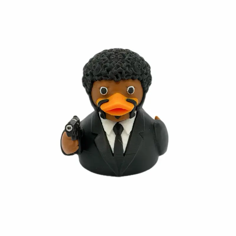 TheDuckDude Mascot Figurine - 90s Cult Movie Collectible, 3D Printed Film Fan Gift, Display Item