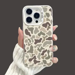 Camo Pattern Shockproof Phone Case for iPhone 7 8XXsmax17 16 15 14 13 12 11 Pro Max Plus ProtecitvedCover Affordable Anti-Fall Vintage Premium SitkaCamouflage anti-fall retrolens with high protection Smartphone Protective Protector Cellphone