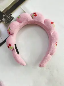 Elegant Cherry Cloud Hair Band for Women, Daily Wear, Casual, Party, Commute, Vacation, Hairstyle, Makeup, Fashion Accessory, Headbands Women