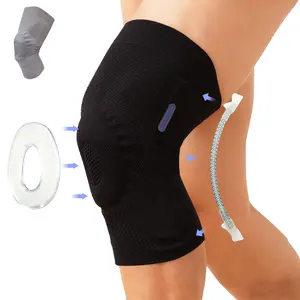 Zampmor Professional Knee Brace for Pain Relief (Men and Women),Knee support with Horizontal Knit Tech And Patella Pad & Side Stabilizers