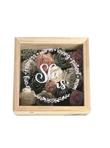 Mother's Day Paper Flower Shadow box