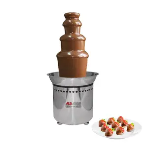 A-CF4M Chocolate Fountain | Stainless Steel Chocolate Fondue Fountain with 4 Tiers | Manual Control