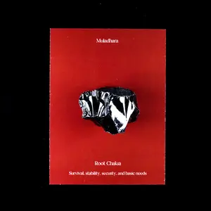 Obsidian Stone Rough Gemstone in Raw Black