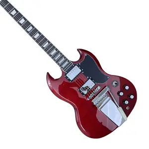 SG Guitar red 22 frets 6 strings Mahogany body with Rosewood fingerboard Chromed hardware