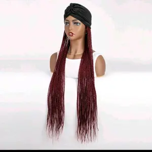 Long  burgundy Braided extension