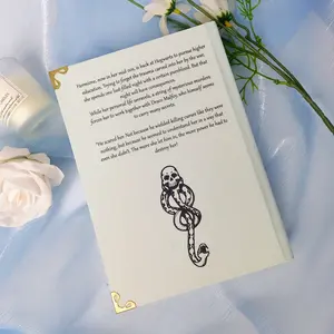 Art-Inspired Hardcover – Damaged Goods | Matte White Edition with Metal Corner Details