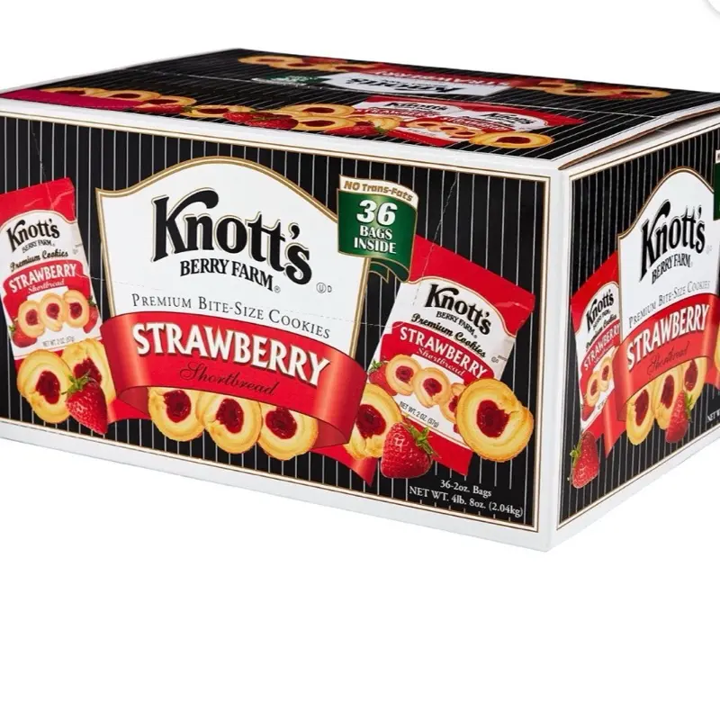 Knott's Berry Farm Strawberry Shortbread Cookies, 2 oz., 36 pk