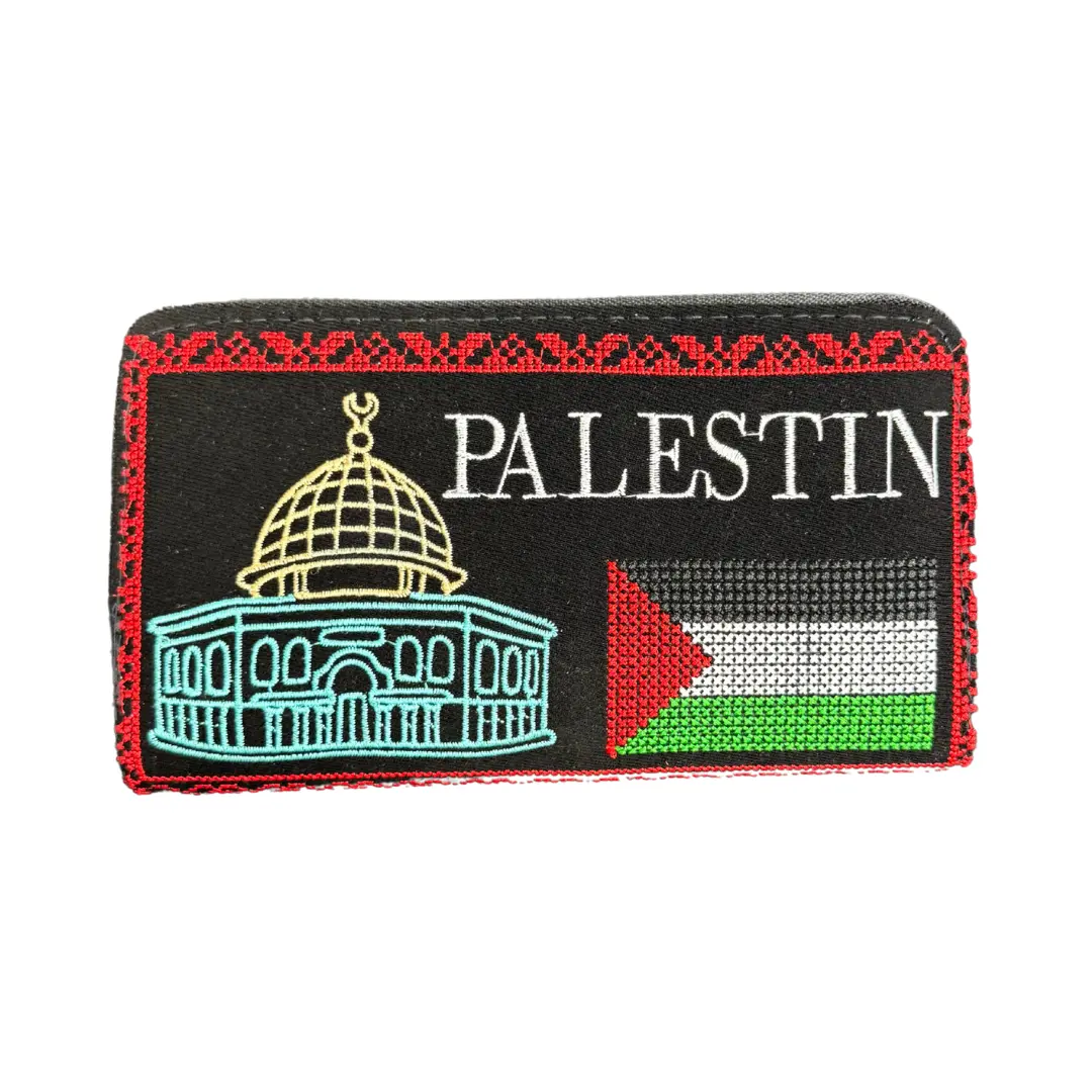 Wallet Bags with Embroidered Palestine Designs - 4 Unique Variants