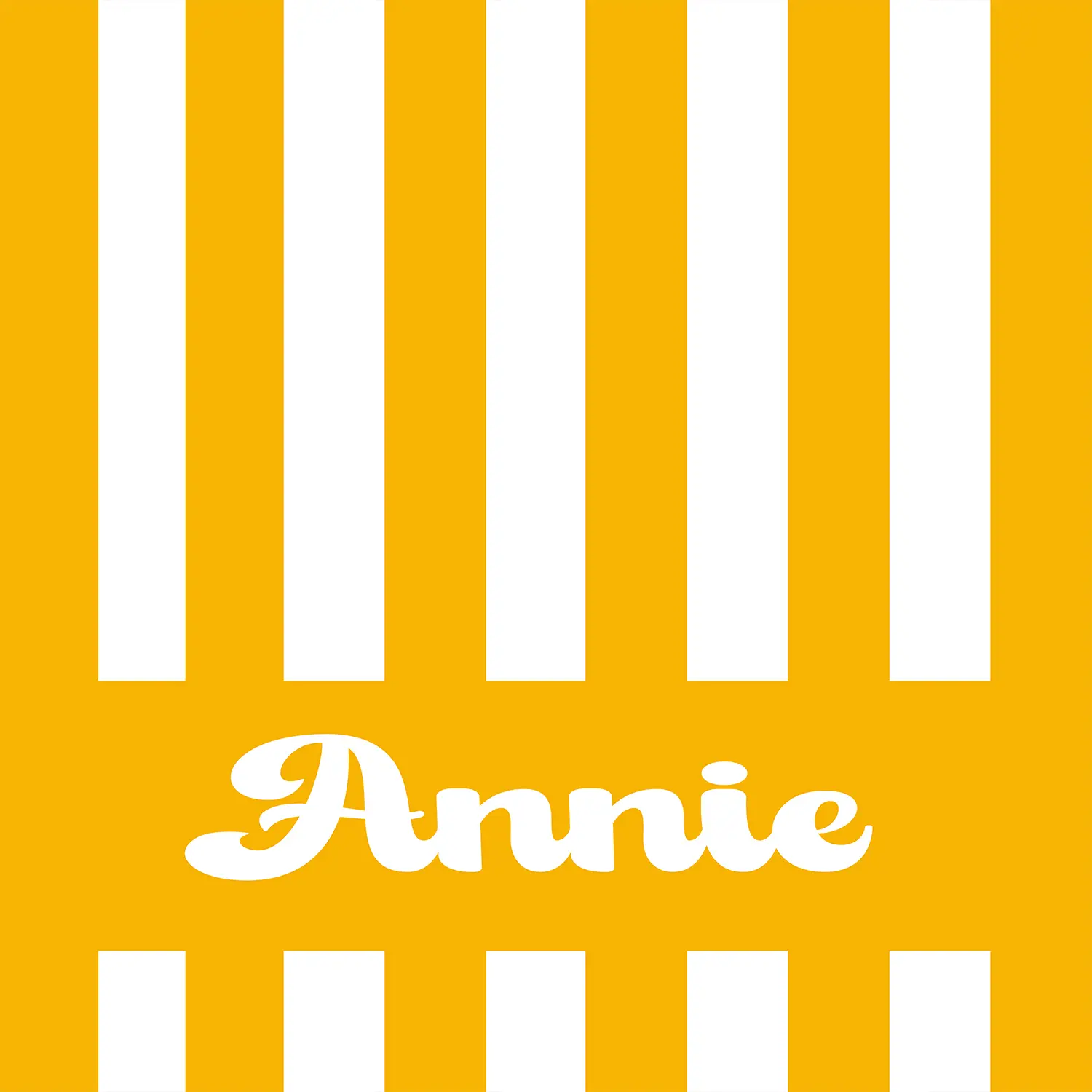 Stripes - Name - Yellow White