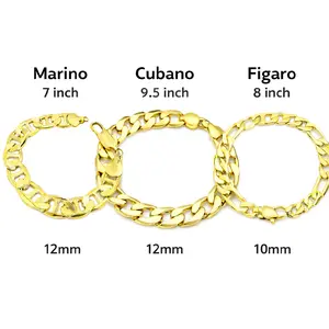 Variedad de pulseras gruesas. Diferentes tallas .Laminado de alta calidad