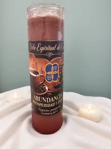 VELA ESPIRITUAL DE CAFE PREPARADA, Prepared Coffee Spiritual Candle, Healthcare & Therapy Aromatherapy Candle for Alternative Wellness