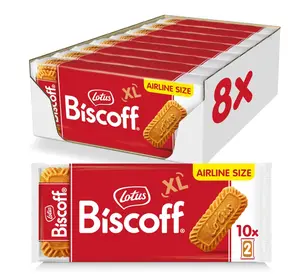 Lotus Biscoff Airplane Cookies, Caramelized Biscuit Cookies, Two-Pack (80 Count), Vegan
