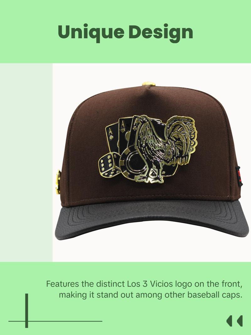 Ferreti Hats PREMIUM FT86 Los 3 Vicios Baseball Cap - Premium Quality