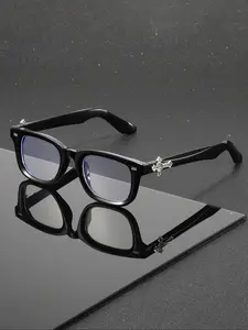 Classic Flat Light Glasses, High Quality Eyeglasses, Elegant Unisex High Intelligence Style, Trendy Casual Frames, Perfect for Work and Daily Use, Durable Streetwear Fashion