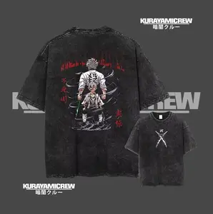 Sanemi Demon Slayer Acid Washed Shirt Vintage Anime Tee