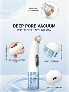 Stop Squeezing Your Pores! Hydra Facial Blackhead Remover Uses Bubble Technology to Pull Out Dirt, Oil & Blackheads in Seconds, Leaves Skin Clean, Smooth & Hydrated, Portable Cordless Rechargeable Beauty Tool
