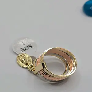 Virgin Mary Ring Semanario Style Gold-Plated  Available in Sizes 7 8 9 10 Elegant and Versatile Design