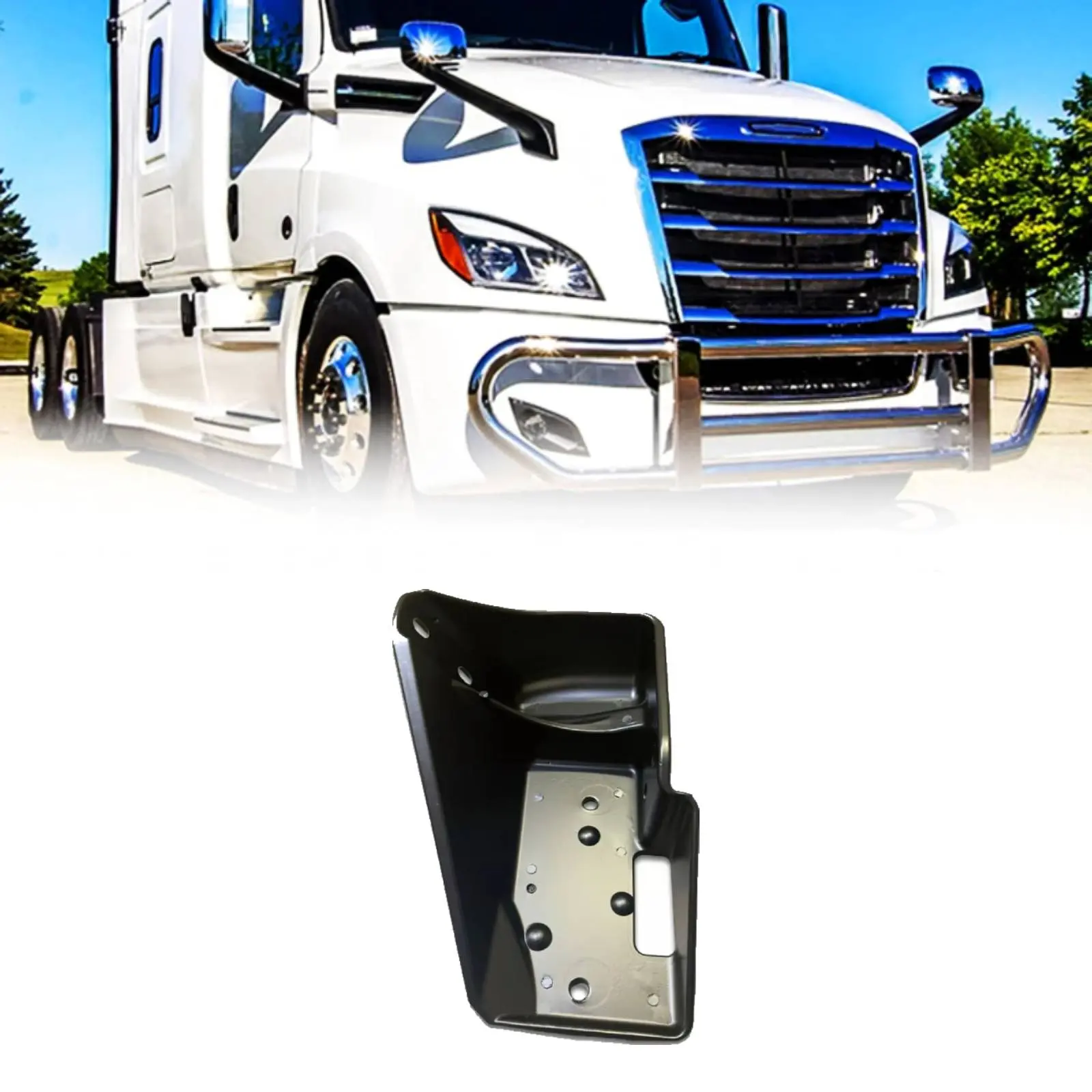 TORQUE Durable Metal 1 x Right (Passenger) Side Bumper Support Mounting Bracket - Direct OEM Replacement, OEM Fitment Auto Parts Accessories for 2018-2024 Freightliner Cascadia (TRB315000R)