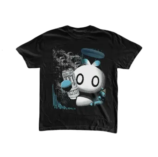 Silver Monster T-Shirt, Silver Chao T-Shirt, Sonic Adventure Shirt, Unisex Funny Shirt, Gothic Grunge Y2k Affliction Clothes Men Women Streetwear