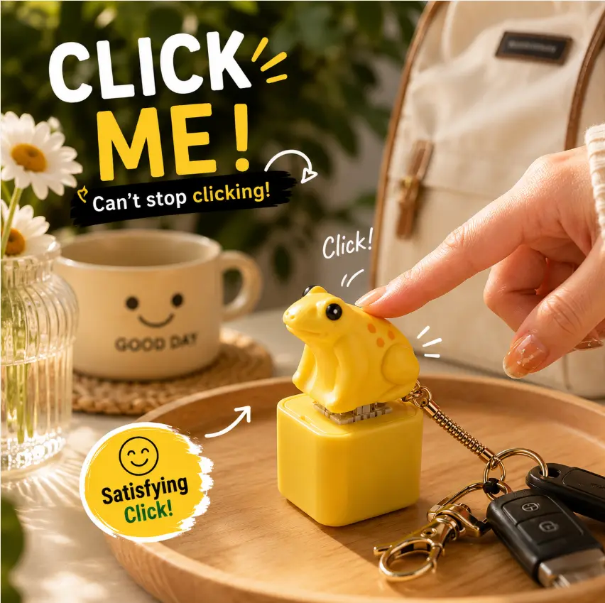 Coqui Sound Button Keychain Rechargeable Talking Keychain LED Light Funny Sound Effect Keychain Fidget Toy Cute Keychain Puerto Rico Souvenir Gift Viral Finds Must Have Kids Teens Adults Travel Party Bag Charm Collectible Everyday Fun teenage boy