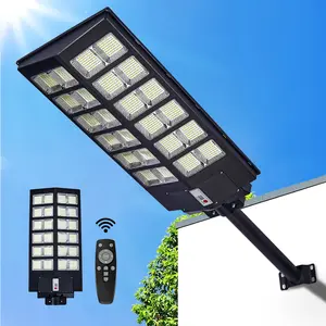 Solar Street Light Outdoor,Super Bright Flood Lamp, 3 Modes Motion Sensor Security Light for Yard Garden Road Garage, Solar Lights Outdoor Wall/Pole Mounted with Remote, IP65 Waterproof