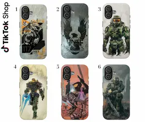 Halo Phone Case, Gaming Accessory Tough Phone Case for Iphone, for Samsung ,Phone Accessories, Cute Phone Case, Fashion Case, Perfect Gift for Her