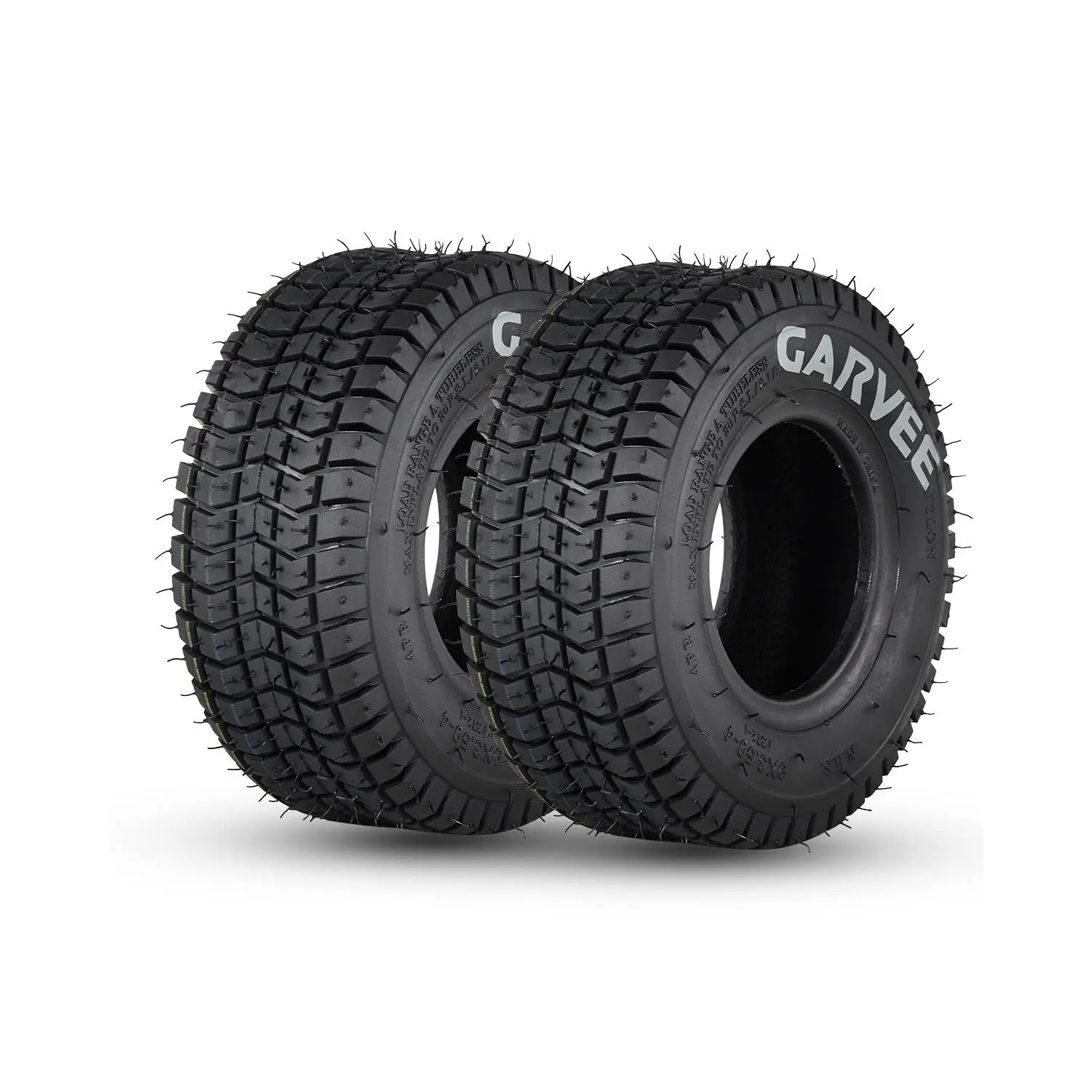 New Upgraded 2pcs 9x3.50-4 2PR 2 Pack 9x3.50-4 Lawn Mower Tires, 9x3.50-4 NHS Tubeless Tires, Heavy Duty Turf Saver Tires for Riding Lawn Mowers, Garden Tractors