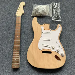 DIY 6 String ST Style Electric Guitar Kits, Complete Set of Accessories, in Stock