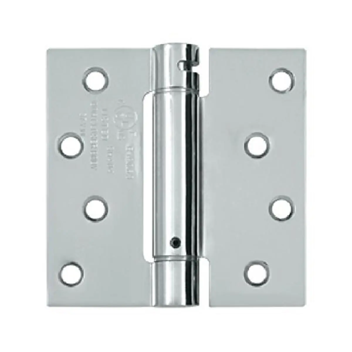 212 MAIN Architectural 4 x 4 in. Steel Coiled Metal Spring Hinge, US26 Model, Polished Chrome Dipped Hinges with Spring Action, Quality Door Hardware