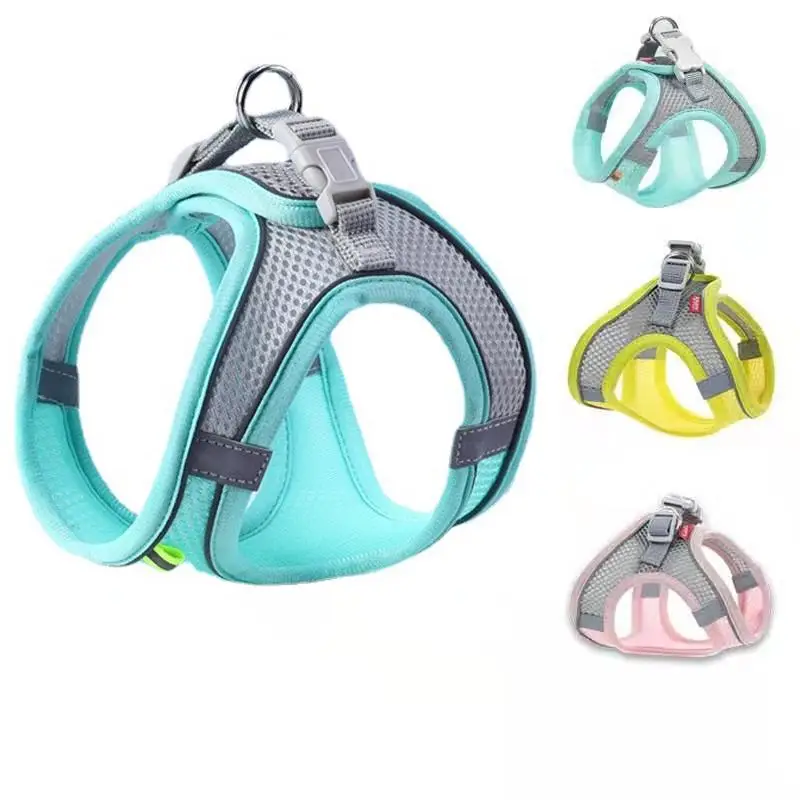 Adjustable Pet Harness with Leash, Reflective Breathable Pet Chest Strap, Outdoor Walking Cat Dog Harness Vest, Pet Supplies