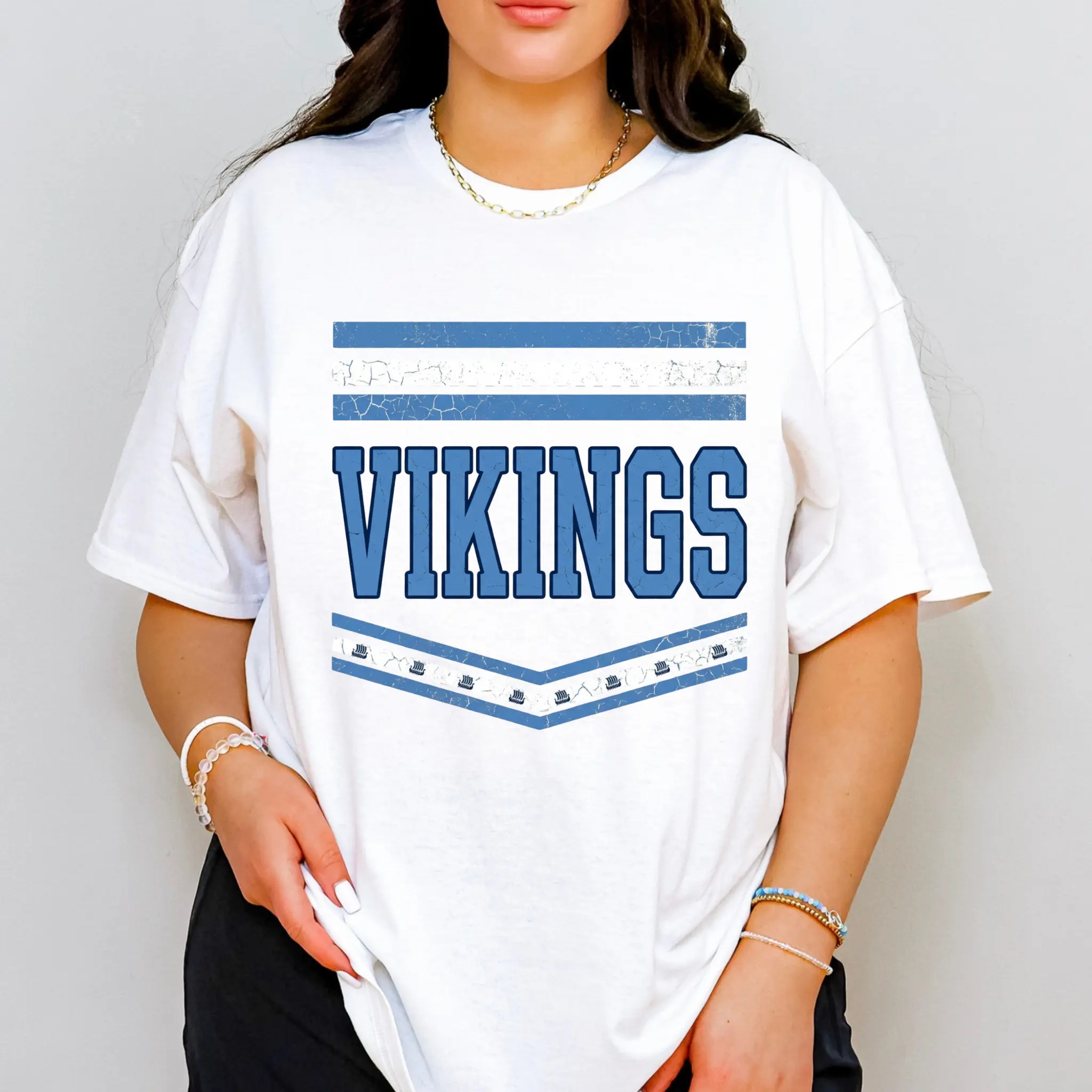 Vikings School Spirit Wear - Airline Vikings Vintage Game Day Apparel