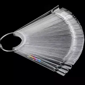 50-Piece Square Nail Swatch Sticks - Perfect for Nail Polish Color Display and Nail Care Manicure