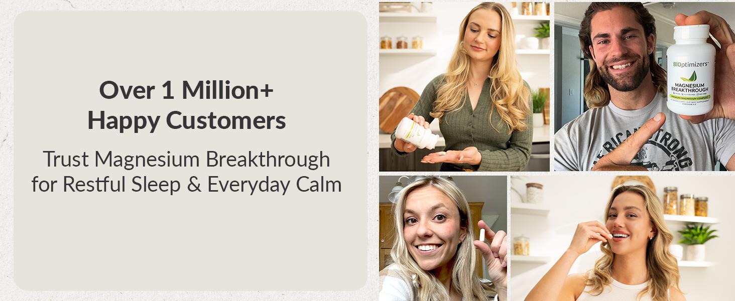 BIOptimizers - Magnesium 4.0 Supplement - Has 7 Forms of Magnesium Like Bisglycinate, Malate, Citrate & More - Natural Sleep Aid - Brain Supplement Capsule